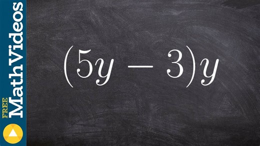Applying the distributive property from the right side, (5y - 3)7