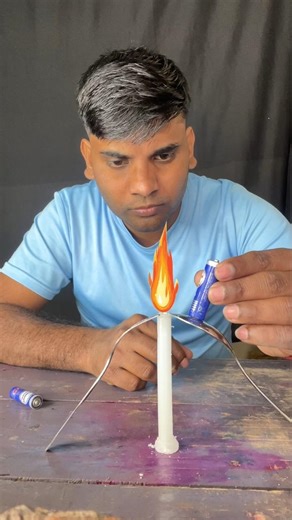 Candle Spoon Fire Hack 🔥 | science experiment #shorts #diy #experiment #trending #viral