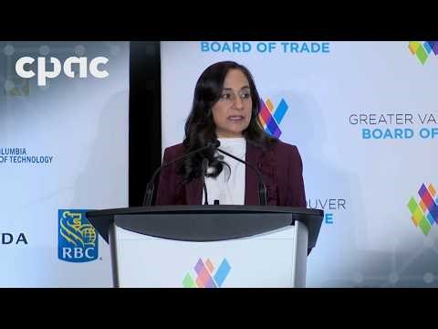 Foreign Affairs Minister Anita Anand addresses Greater Vancouver Board of Trade – April 7, 2026