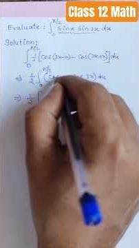 Class 12 Maths ||Definite Integrals|| Trig Identity ||short video||