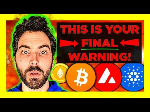 FINAL WARNING to ALL Crypto Holders!! (I will delete this in 24 hours)