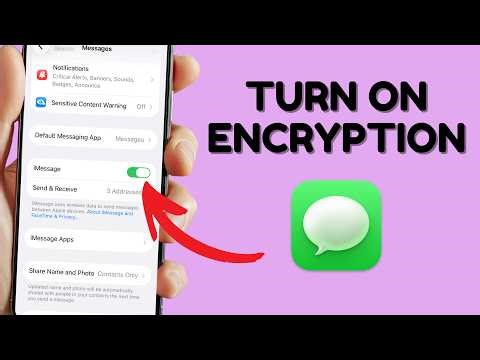 iPhone How to Turn on Encypted Messaging 2026 #iphone #iphonetips