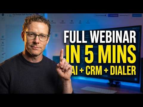 Create a Full Webinar in 5 Minutes AI + CRM + Auto Dialer Demo