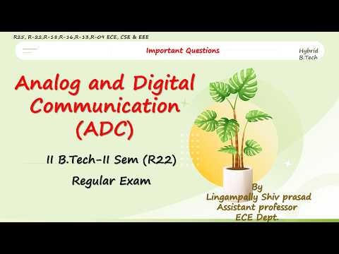 Analaog and Digital Communication | ADC Important Long & Short Questions | 100% Exam Preparation