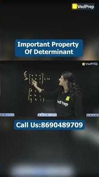 Important Property of Determinant | IIT JAM | GATE | Maths Academy | VedPrep Maths Academy