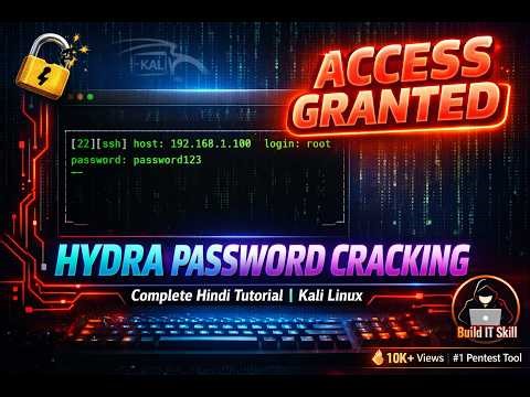 Hydra Tutorial: Brute Force Attacks Like a Pro | Kali Linux Pentesting Deep Dive | Hydra Tool