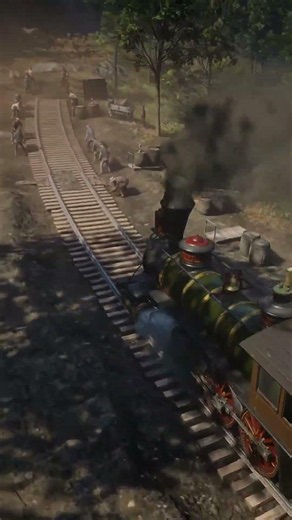Taking a train to the end of the rails in Red Dead Redemption 2 #gta #rdr2 #gaming