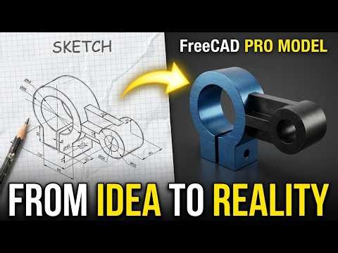 FreeCAD 1.1 Tutorial For Complete Beginner - (#58)