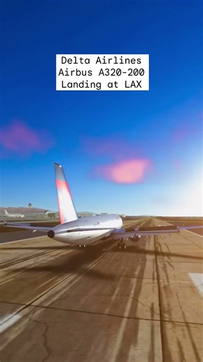 Delta Airlines A320-200 arrival at LAX #aviation #delta #airbus