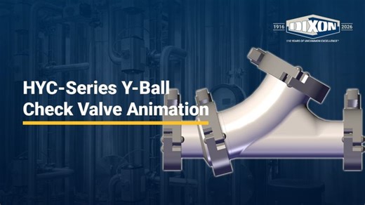 HYC-Series Y-Ball Check Valve Animation | Dixon Valve