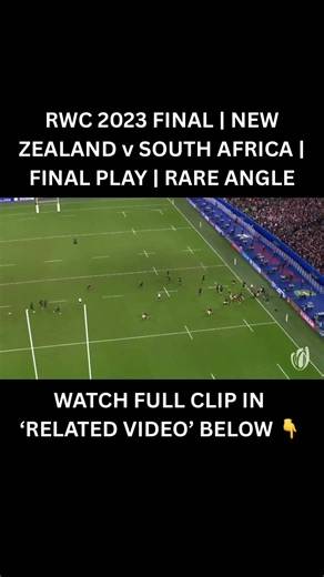 Rugby World Cup 2023 Final | New Zealand vs South Africa | Final Play | Rare Unseen Angle | Short