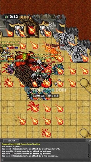 Demonmaster Flow finds a mastermind shield underground | Tibia 8.5 · Celesta · Demonmaster Flow