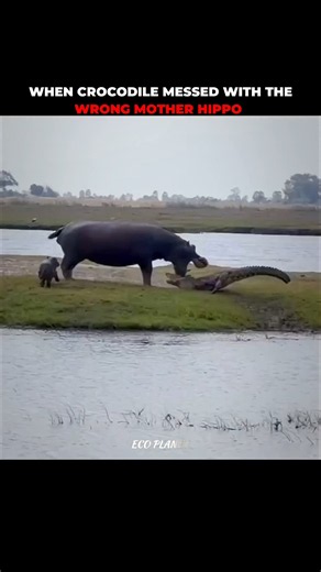 Hippo v/s Crocodile #hippovscrocodile #crocodilevshippo #shorts #animal #wildlife #animalplanet