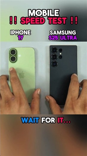 ☠️⚡ IPHONE 17 VS SAMSUNG S25 ULTRA SPEED TEST!!