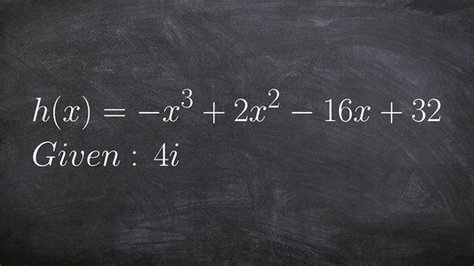 Given a complex zero find the remaining zeros using long division