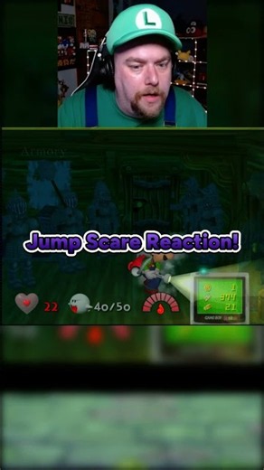 I was NOT expecting this Jump Scare in Luigi's Mansion!