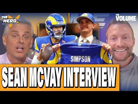 Sean McVay opens up on Rams drafting Ty Simpson + Colin Cowherd on Aaron Rodgers | THE HERD NFL
