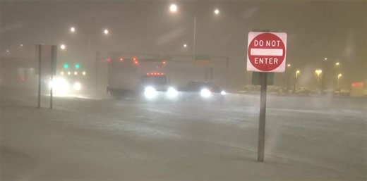 Blizzard conditions in Racine