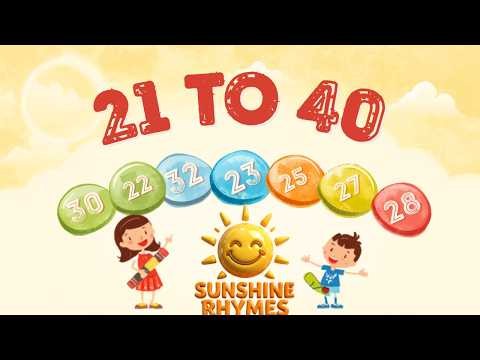 21 TO 40 NUMBER NAMES | Sunshine Rhymes ☀️