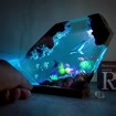 Ocean Resin Night Light, Sea Turtle and Dolphin Lamp, Handmade Ocean Diorama, Underwater Decor, Marine Life Gift, Coastal Home Decor