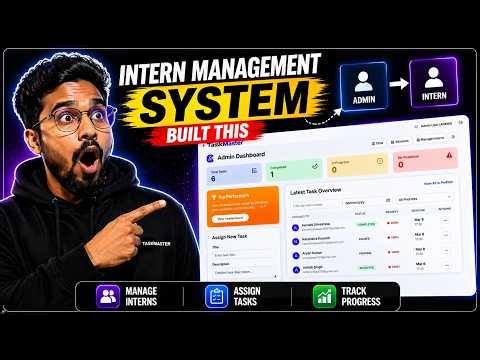 TaskMaster 🔥 | Interns Management System with Admin & Intern Dashboard (Full Demo)