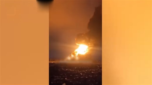 The strike hit ammo storage… then the explosions followed