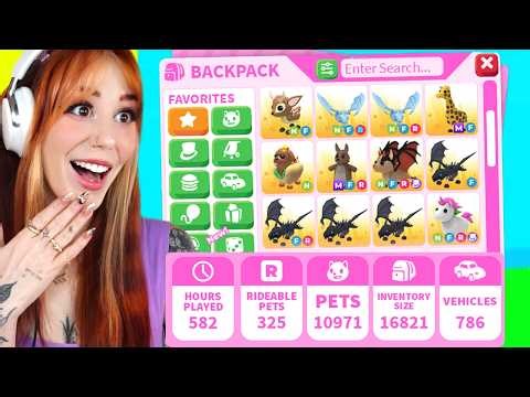 RICHEST ADOPT ME BACKPACK TOUR! Roblox