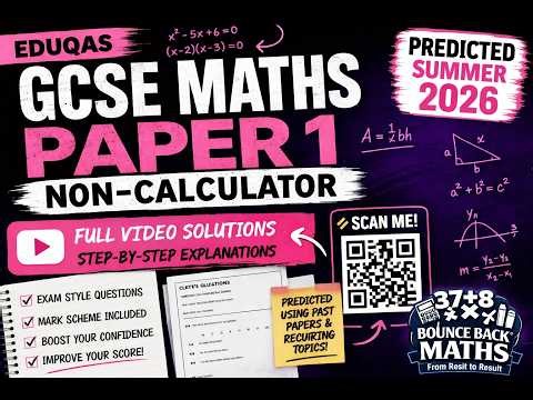 GCSE Maths Paper 1 2026 (Predicted) | Full Walkthrough + Answers (Non-Calculator) | Eduqas