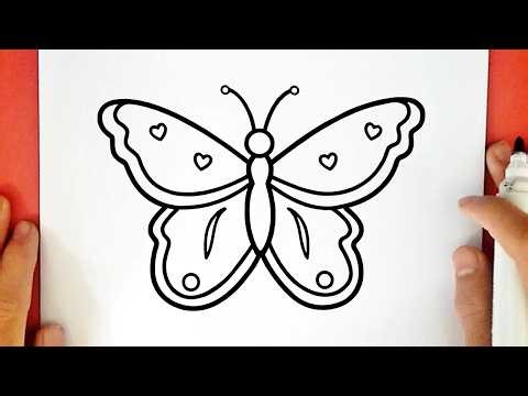How to draw a BUTTERFLY