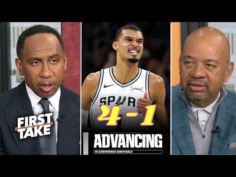 FIRST TAKE | This Spurs going to NBA Finals over Thunder - Stephen A. on Wemby destroy Blazers in 5