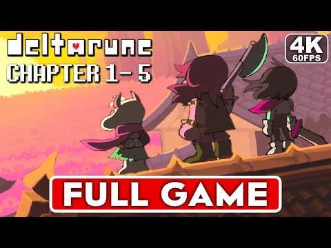 DELTARUNE Full Game Gameplay Walkthrough Chapter 1-5 [4K 60FPS] - No Commentary