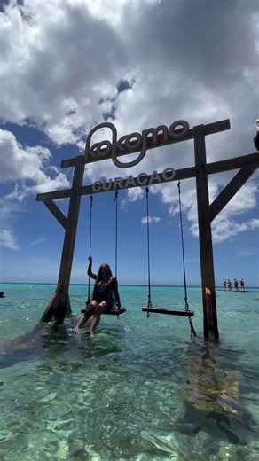 POV: You came to Kokomo Beach for a relaxing day in paradise… and the swing almost took you OUT. 😭😂🌊🇨🇼 All jokes aside, Kokomo Beach was such a vibe! From the snorkeling and beautiful turquoise water to the cabanas, good food, and that iconic swing, it was the perfect spot to relax, laugh and enjoy Curaçao with my girls. 🥹☀️🌴💙 Definitely a must visit! . . . #FYP #ExplorePage #Vacation #Funny #Curaçao