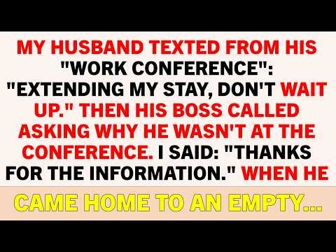 My Husband Texted From His "Work Conference": "Extending My Stay, Don't Wait Up." Then His Boss...