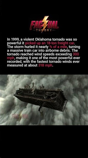 An 18 Ton Train Car Was Thrown Nearly ¾ Mile by a Tornado