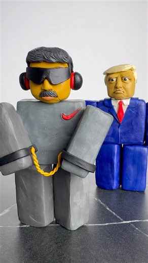 Maduro vs Trump but it’s Clay| Roblox style #maduro#trump #roblox #plasticinerelax