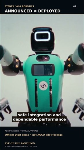 Agility Digit × AGCO | Factory Robot, Next Step | EYEDEX