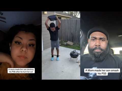 "Slam That PS5 Like How You Slammed My Cat" Mother Punishes Son... TikTok Reacts