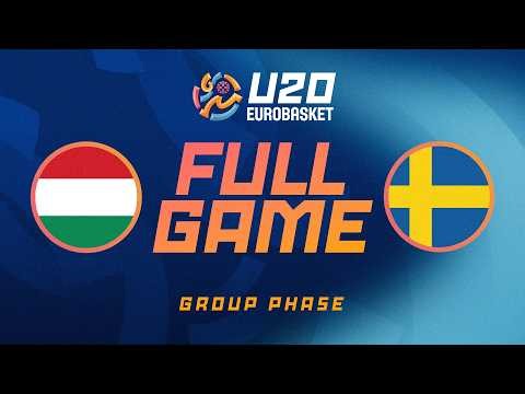 Group Phase | Hungary v Sweden | Full Basketball Game | FIBA U20 Women's EuroBasket 2026