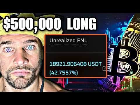 Live Half Million Dollar Bitcoin LONG!! 80 NEXT?! (TRADING & ANALYSIS)