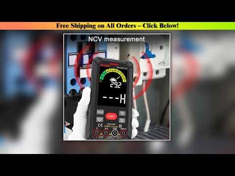 GVDA Professional Digital Multimeter True RMS Capacitance Tester Rechargeable Battery Ohm Hz AC DC