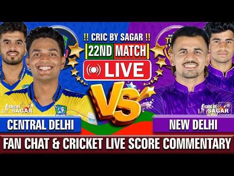 Central Delhi Kings vs New Delhi Tigers | Cricket Live Score & Commentary | 11 Aug 2026