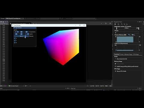 3D Cube With ImGUI Window