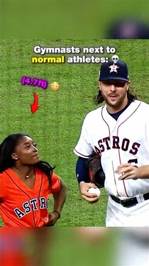 Is there any sport with shorter athletes?😅 #gymnastics #height #sports #simonebiles #vault #pitch