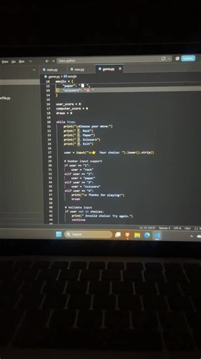 #python #pythonprogramming #pythonprojects #coding #programming #learnpython #developerjourney #codingjourney #100daysofcode #studentdeveloper #tech #softwaredevelopment | Niraj Kumar