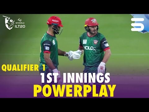 1st Innings Powerplay | Desert Vipers vs MI Emirates | Qualifier 1 | DP World ILT20 | M3Y1J