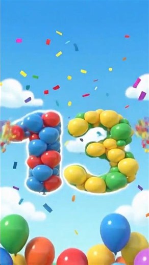 Learn Number 13 | Counting, Writing, Reading, Spelling, Trick, Quiz | Video #13 #shorts