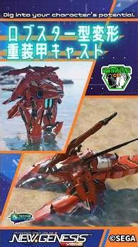 【#PSO2NGS】ロブスター型変形・重装甲キャスト / A heavily armored CAST that transforms into a lobster【キャラクリ】