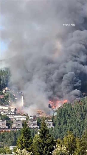 Hundreds evacuate as fire destroys more than 100 homes in Norway