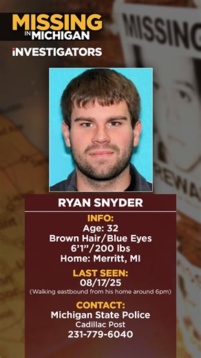 MISSING IN MICHIGAN: Today on Local 4 News, we're giving you updates on people who are STILL missing in Michigan. How close are authorities to finding them? Tune it at 4PM, 5PM, and 6PM. | WDIV Local 4 / ClickOnDetroit