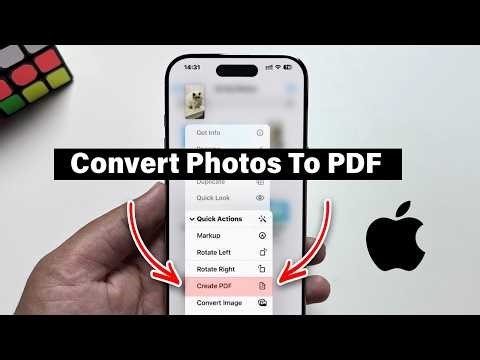 How To Convert Photos To PDF On iPhone 17 Pro / 17 Pro Max